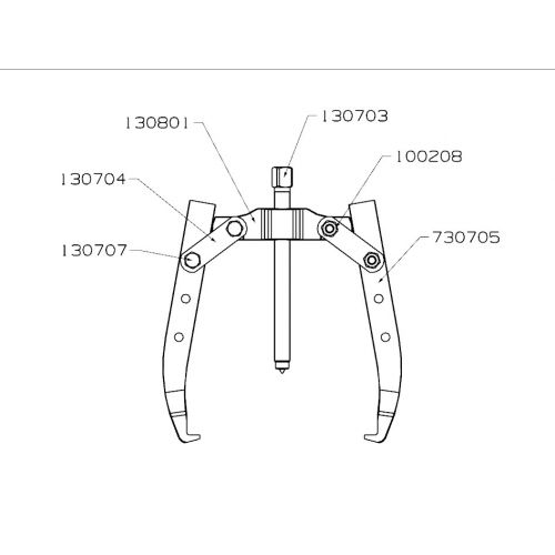 EXTRACTOR FORZA SERIE 7300 MECÁNICO DE 2 PATAS
